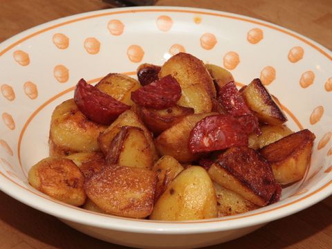 Aardappelen met chorizo