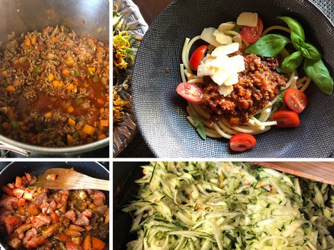 Bolognese saus met courgette