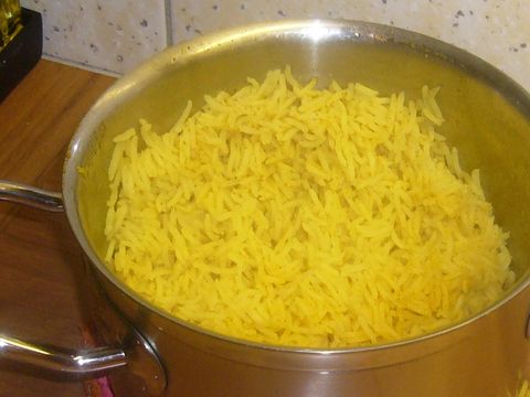 Rijst met Indiase currypasta