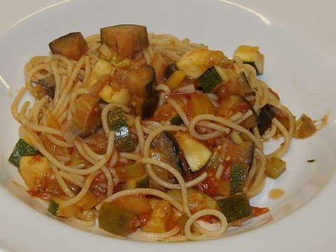 Spaghetti met groentenbolognese