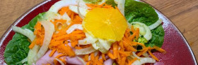 Salade met venkel en wortel