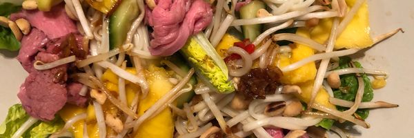 Thaise salade, left over vlees