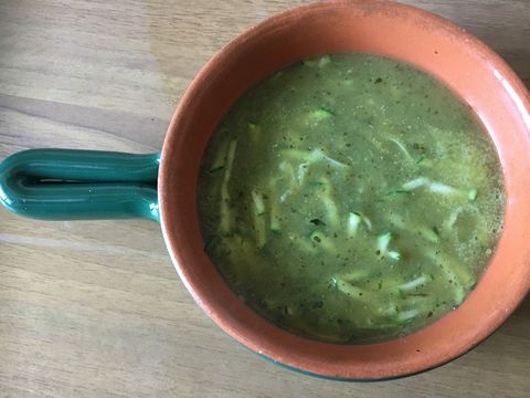 Courgette bleekselderij soep