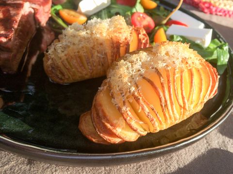 Hasselback aardappel