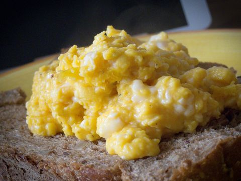 Scrambled eggs a la Heston Blumenthal
