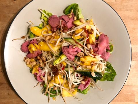 Thaise salade met rosbief